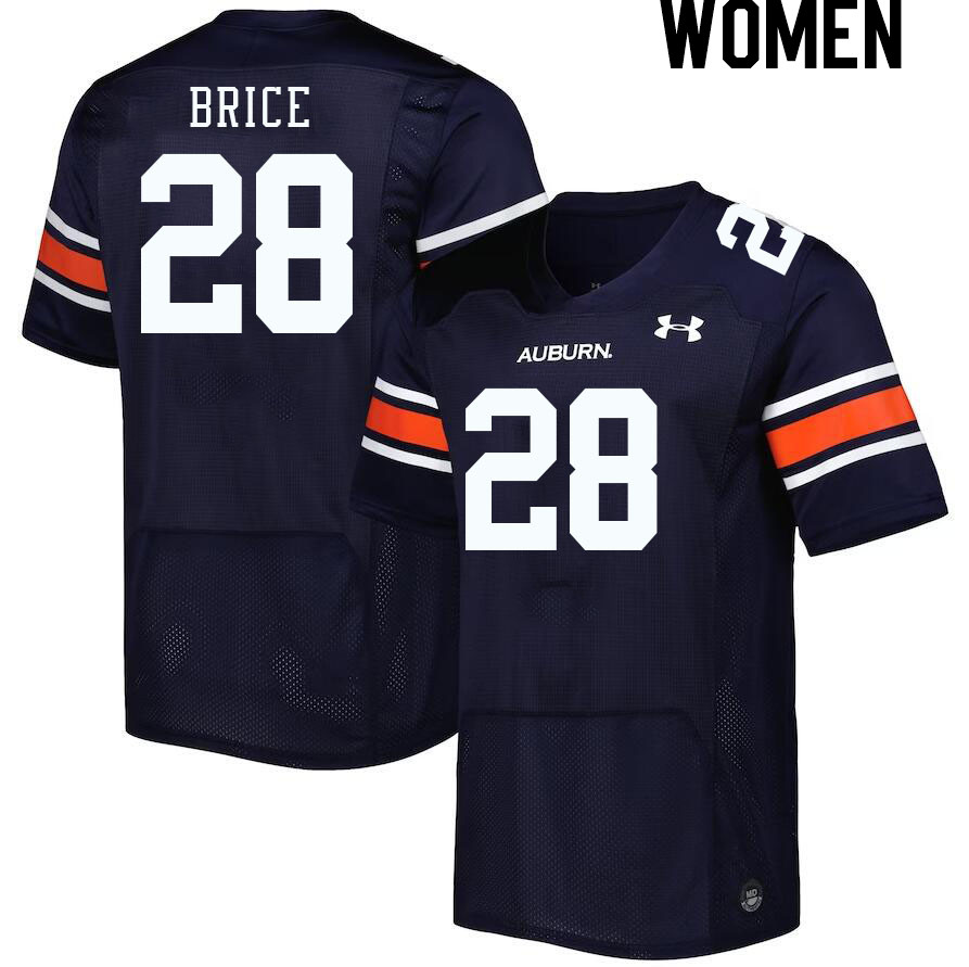Women #28 Hayden Brice Auburn Tigers College Football Jerseys Stitched-Navy - Click Image to Close